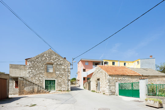 Pakostane, Croatia - Traditional farming houses in the back country of Pakostane