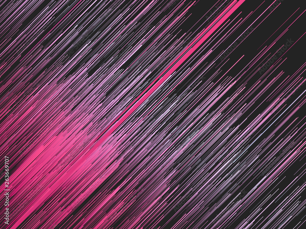 Poster Digital diagonal pink lines abstract background. Computer generated geometric pattern. 3d rendering