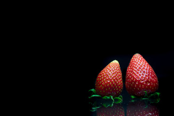 Morangos Frescos e Vermelhos