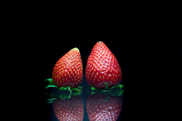 Morangos Frescos e Vermelhos