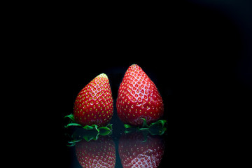 Morangos Frescos e Vermelhos