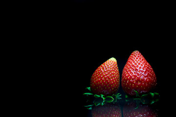 Morangos Frescos e Vermelhos