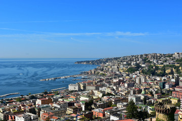 Naklejka na ściany i meble Panoramic view of the city of Naples