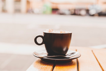 Italian espresson con panna