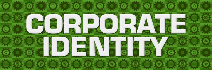 Corporate Identity Green Gears Square Texture 