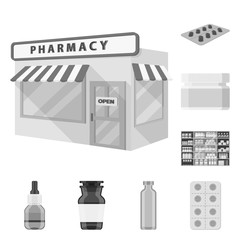 Isolated object of medicine and health icon. Set of medicine and help vector icon for stock.