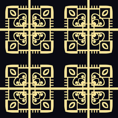 Vintage retro modern art deco ornamental seamless pattern