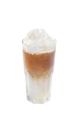 Summer cocktail on isolated white background