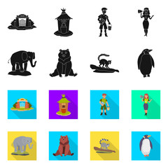 Isolated object of nature  and fun  icon. Set of nature  and entertainment vector icon for stock.