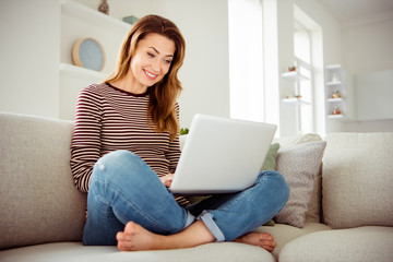 Close up photo beautiful she her lady hands arms hold notebook speak tell talk say skype relatives...
