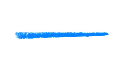 Kreidezeichnung: Blauer Strich oder Linie