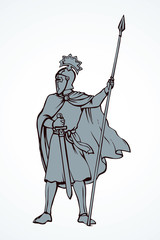Fototapeta premium Knight. Vector drawing