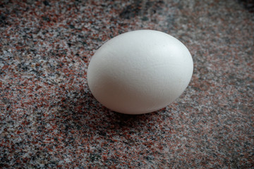 egg on marble background