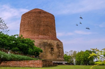 Sarnath a living monument near to Varanasi at Uttar Pradesh
