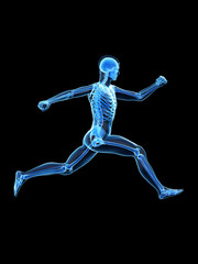 3d rendered medically accurate illustration of a man running