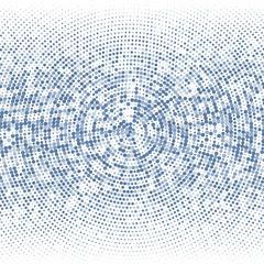 Blue dots on white background   