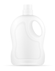 household cleaning products in a plastic bottle empty template blank stock vector illustration