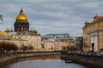 Naklejka premium Moika Embankment, St. Petersburg, Russia
