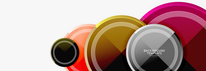 Circular pattern, abstract circles composition