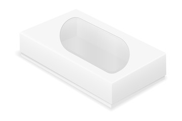 empty cardboard box packaging blank template for design stock vector illustration