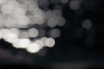 Nice octagonal bokeh lights calming sun reflecting in lake water reflections resource