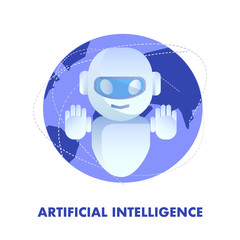 Artificial Intelligence Flat Vector Illustration