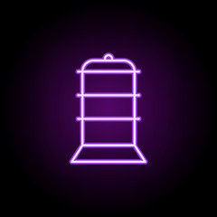 clothes hanger neon icon. Elements of web set. Simple icon for websites, web design, mobile app, info graphics