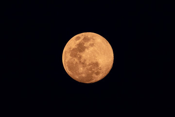 full moon on night sky