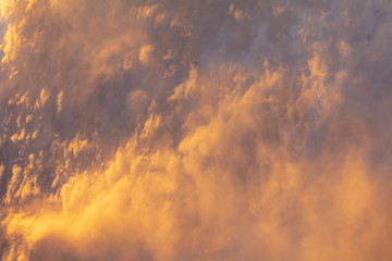 the dark clouds before a thunder-storm