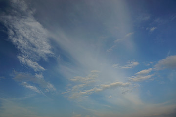 Naklejka na ściany i meble Blue sky with cloud in group for amazing panomara background