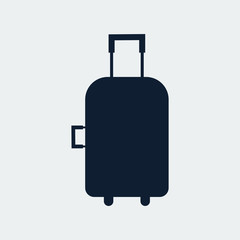 Travel bag, suitcase icon. Vector illustration