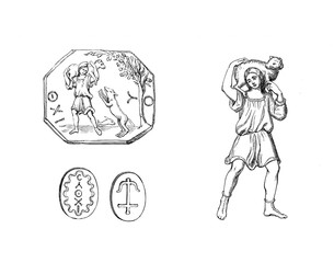 Christian illustration. Old image