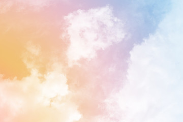 cloud background with a pastel colour