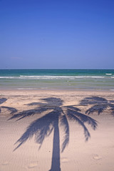 Licht und Schatten am Strand