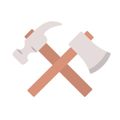 construction tools isolated icon