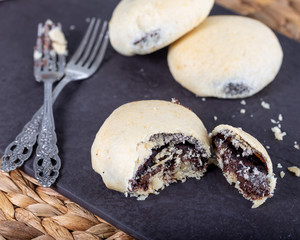 Izmir's famous chocolate cream cookies. This cookie in Izmir is known as a bomb. 
