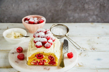 Delicious Raspberry Cake