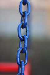 blue metal chain