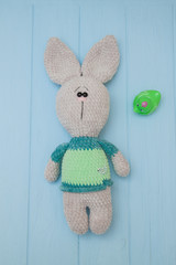 big plush crocheted bunny