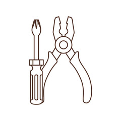 construction tools isolated icon