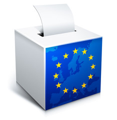 Ballot Box - European Union - obrazy, fototapety, plakaty
