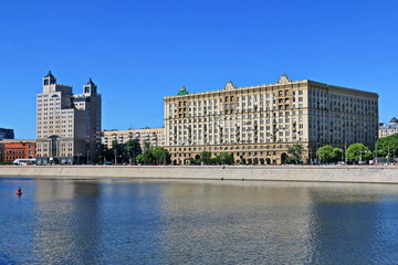 Moscow River and Krasnopresnenskaya Embankment