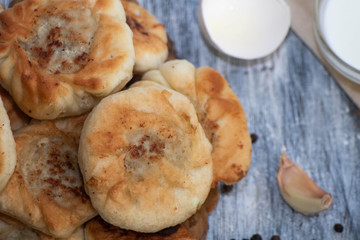 Fried meat patties on the table.