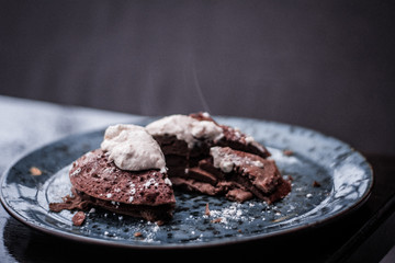 menu restaurant cafe pie cake pancakes food plate