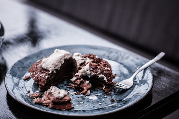 menu restaurant cafe pie cake pancakes food plate