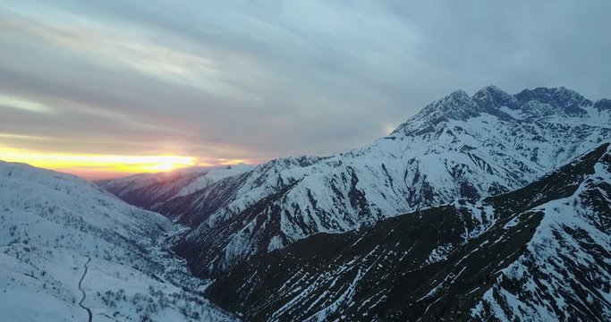 snow mountains, Pamir, Tajikistan