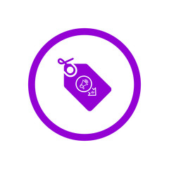 Discount,price,sale, shopping,offer,  business product discount dark violet color icon