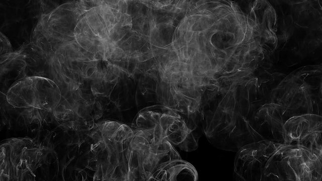 Wispy smoke rising simulation loop 4K