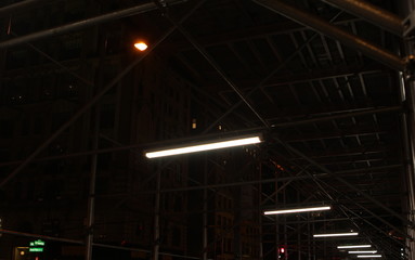 Dim Lit Scaffolding