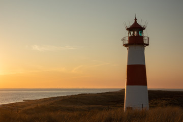 Wahrzeichen der Nordsee Insel Sylt, Leuchtturm am Ellenbogen